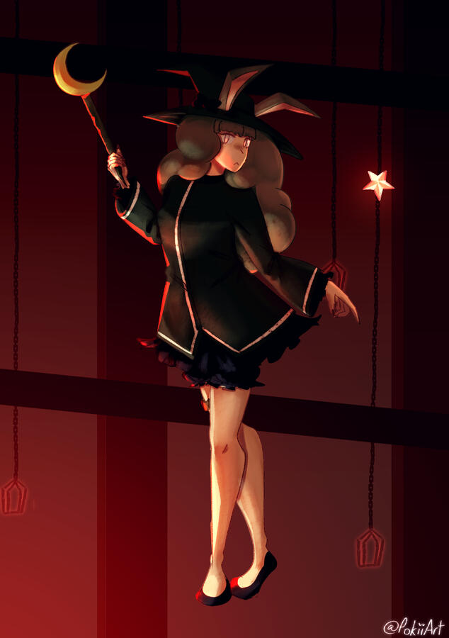 Full body w/ backgroud - Wizard Rabbit